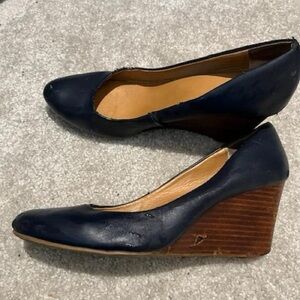 Nine West Navy Wedge Heel